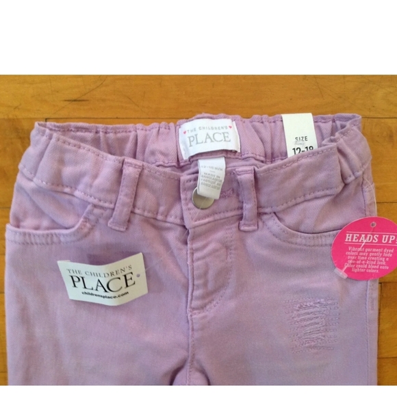 The Children's Place Girls Purple Pants Size 12-18 Months NWT - Picture 3 of 9